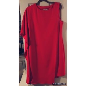 KATHERINE KELLY hot pink dress